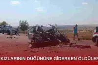 Kızlarının Düğününe Giderken Kaza Yaptılar ! 4 Ölü!