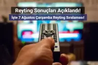 Reyting Sonuçları 7 Ağustos 2024: Dünün Reyting Birincisi Kim Oldu?