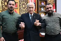 Suriye Milli Ordusu Komutanlarından Devlet Bahçeli'ye Ziyaret