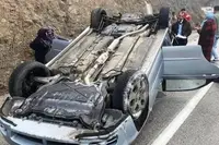 Hakemleri Taşıyan Otobüs Devrildi!