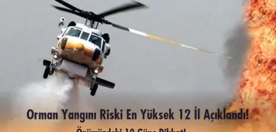 10 Gün Boyunca Dikkat: Yangın Riski En Yüksek 12 İl Açıklandı!