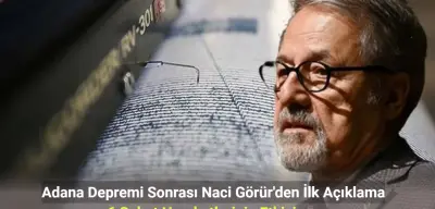 Adana Depremi Sonrası Naci Görür’den İlk Açıklama