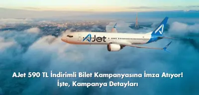 AJet Kampanya 590 TL’ye İndirimli Bilet Satışı Başladı!