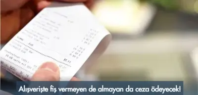 Alışverişte Fiş Almayanlara ve Vermeyenlere Ceza Kesilecek