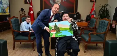 Doğuştan bedensel engelli şehit oğlunun büyük başarısı: Herkesi gururlandırdı