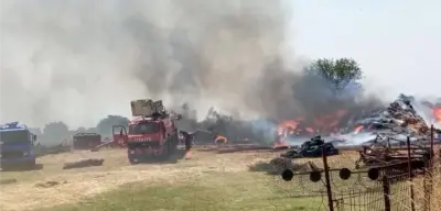 Edirne’de Yangın 500 Dönüm Araziyi Küle Döndürdü