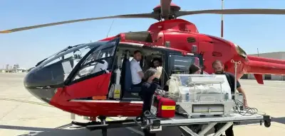 Erken Doğan Bebekte Solunum Yetmezliği Oluştu! Ambulans Helikopter ile Sevk Edildi