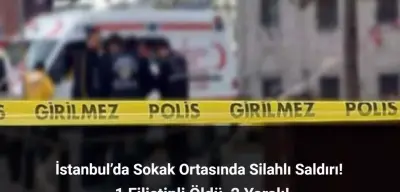 İstanbul’da Silahlı Saldırı: 1 Filistinli Öldü, 2 Yaralı!