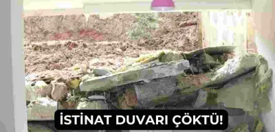 İstinat Duvarı Çöktü! 48 Daireli Binada 6 Daire Ağır Hasar Aldı!