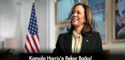 Kamala Harris 500 Milyon Dolar Rekor Bağış Topladı