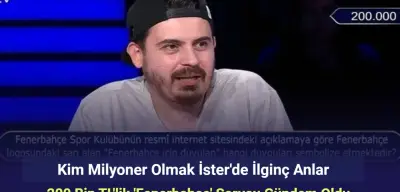 Kim Milyoner Olmak İster'de 200 Bin TL'lik 'Fenerbahçe' Sorusu Gündem Oldu