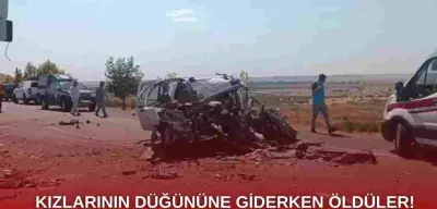 Kızlarının Düğününe Giderken Kaza Yaptılar ! 4 Ölü!