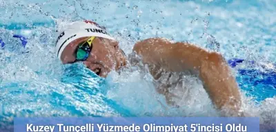 Kuzey Tunçelli Yüzmede Olimpiyat 5'incisi Oldu