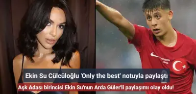Love Island adlı müstehcen yarışmanın birincisi olmuştu! Ekin Su Cülcüloğlu'ndan Arda Güler'li paylaşım geldi!
