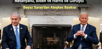 Netanyahu, Biden ve Harris ile Görüştü! Beyaz Saray'dan Ateşkes Baskısı