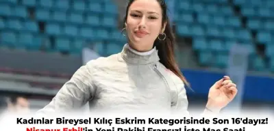 Olimpiyat Kadınlarda Eskrim Yarışmasında Türk Rüzgarı! Nisanur Erbil Son 16’ya Kaldı!