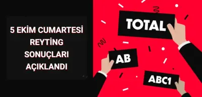 Reyting Sonuçları 5 Ekim 2024 Cumartesi: Dünün Reyting Birincisi Kim Oldu?