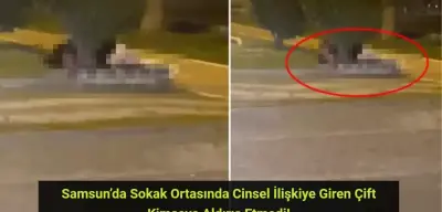 Samsun’da Sokak Ortasında Cinsel İlişkiye Giren Çift Kimseye Aldırış Etmedi!