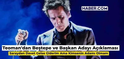 Teoman Suriyeli Açıklamasından Sonra Geleceğin Başkan Adayı ve Beştepe Hakkında Konuştu: 'Hiç Kimsenin Adamı Olmam'