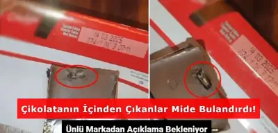 Ünlü Çikolata Markasının Başı Dertte: İçinden Çıkanlar Mide Bulandırdı!