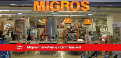 Migros marketlerde büyük indirim!