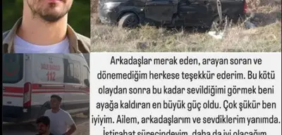 Kaza Sonrası Berk Atan'dan İlk Açıklama