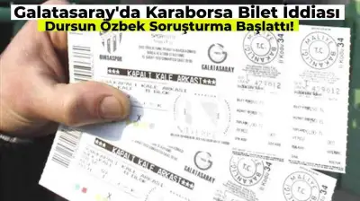 Galatasaray Başkanı Dursun Özbek Karaborsa Biletleriyle Alakalı Suç Duyurusunda Bulundu