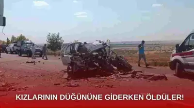 Kızlarının Düğününe Giderken Kaza Yaptılar ! 4 Ölü!