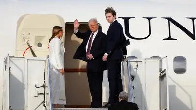 Trump Yemin Töreni için Washington'da